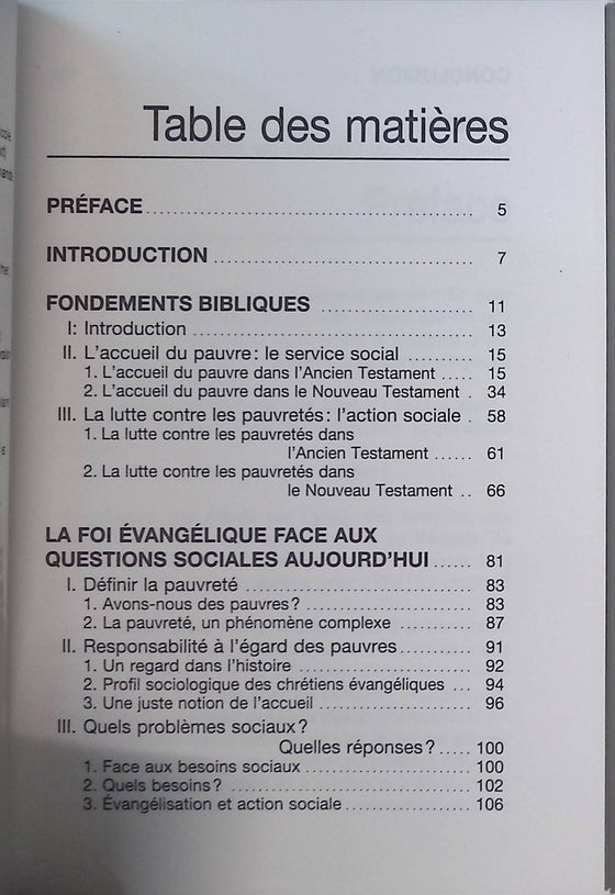L'acceuil du pauvre selon les écitures