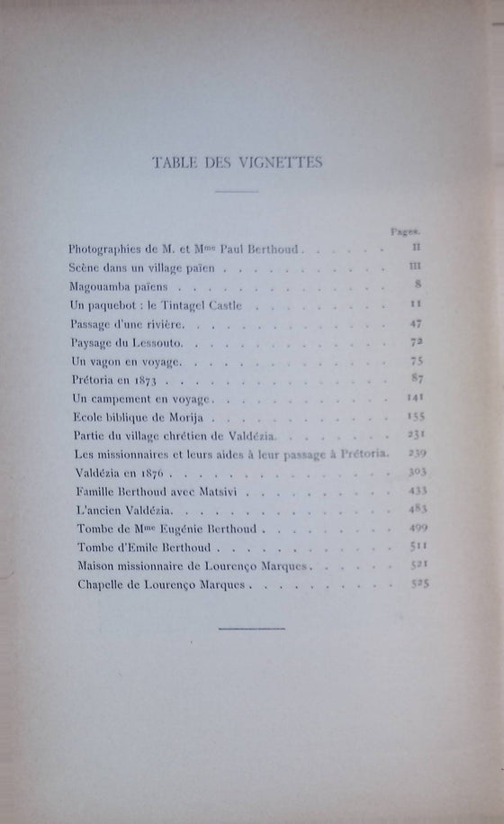 Lettres missionnaires de M. & Mme Paul Berthoud