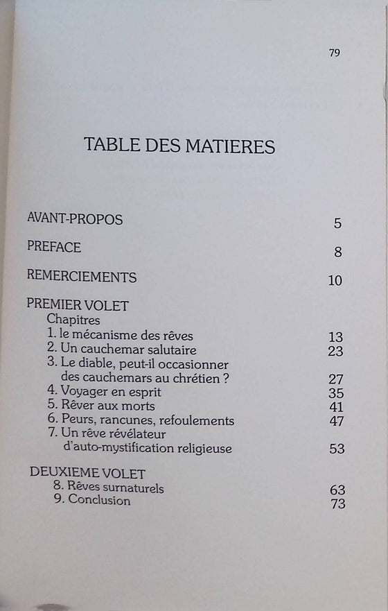 Nos rêves selon l'Ecriture