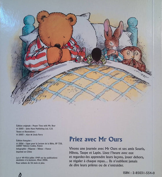 Priez avec Mr Ours