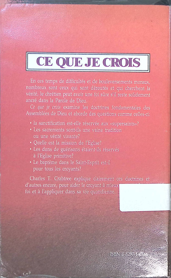 Ce que je crois [Crabtree]