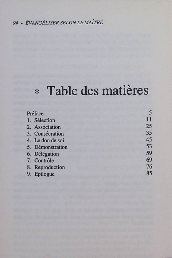 Evangéliser selon le maitre [Coleman]