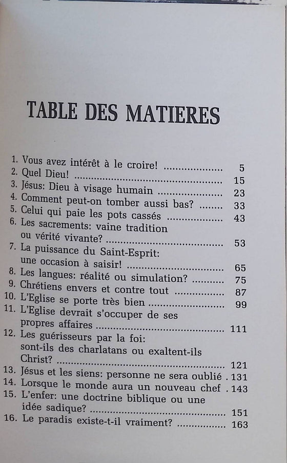 Ce que je crois [Crabtree]