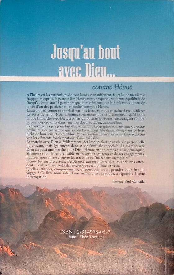 Jusqu'au bout avec Dieu