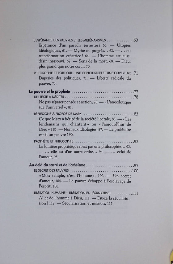 Le pauvre et le prophète