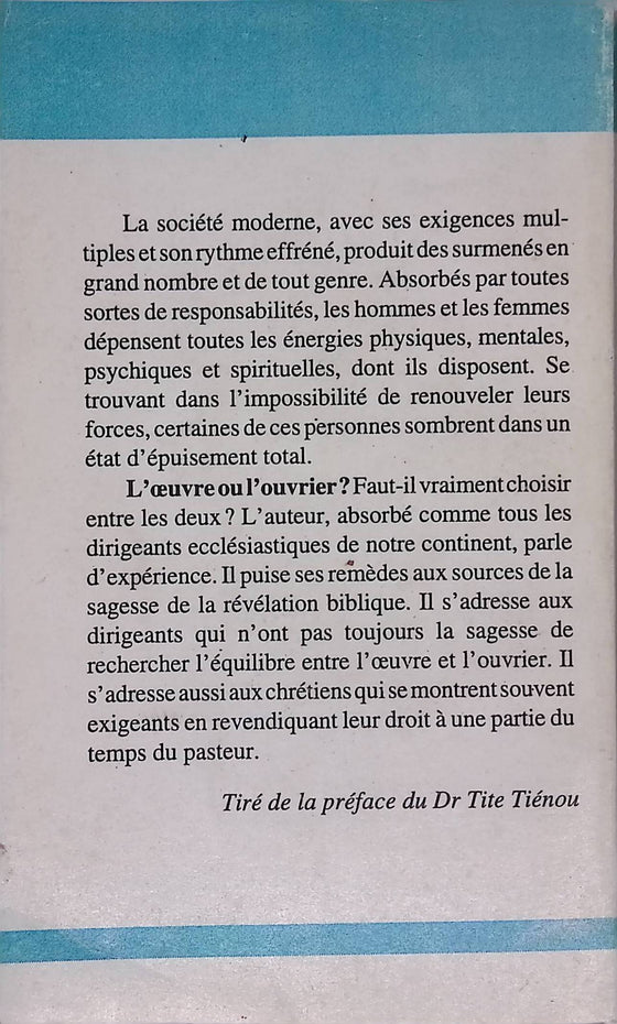 L'œuvre ou l'ouvrier