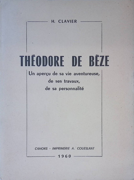 Théodore De Bèze [CLAVIER]