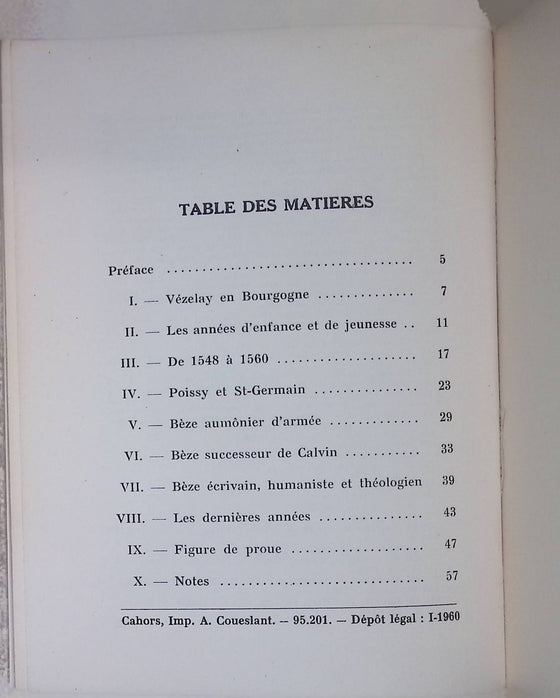 Théodore De Bèze [CLAVIER]