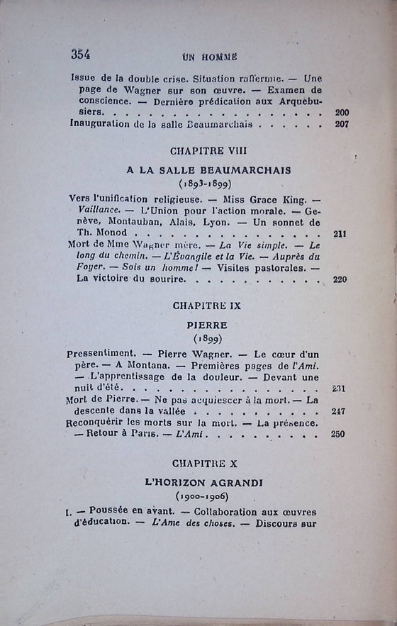 Un Homme, le pasteur Charles Wagner