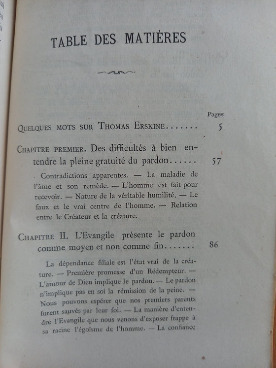 La pleine gratuité du pardon d'après l'Évangile