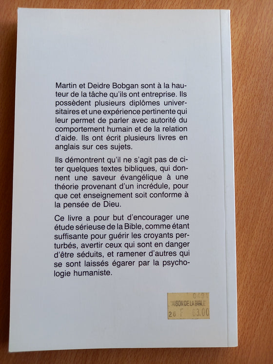 La psychologie et la Bible... un bien triste mariage (théologie inconnue)