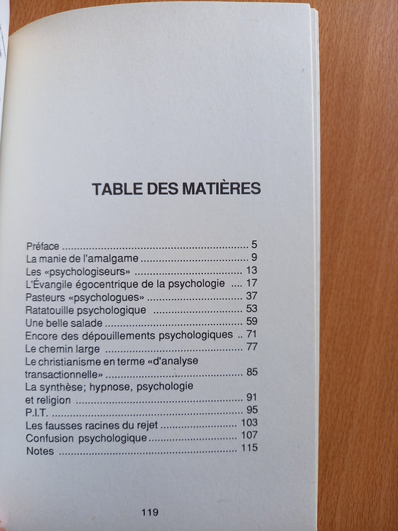 La psychologie et la Bible... un bien triste mariage (théologie inconnue)