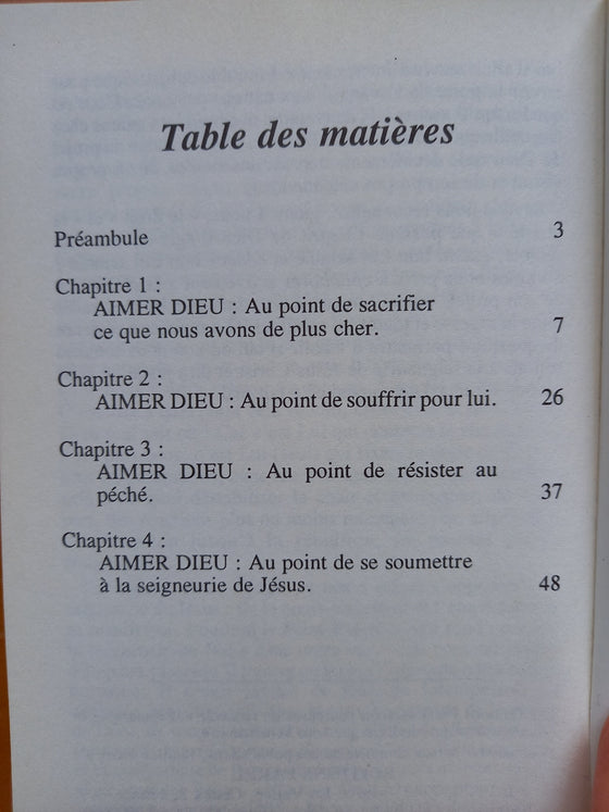 Aimer Dieu quand cela fait mal, le prix de la consécration