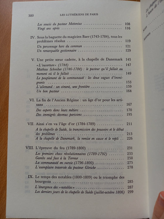 L'insolite histoire des luthériens de Paris - De Louis XIII à Napoléon (non chrétien)