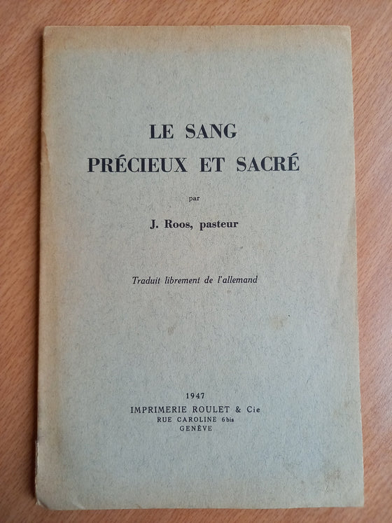 Le sang précieux et sacré