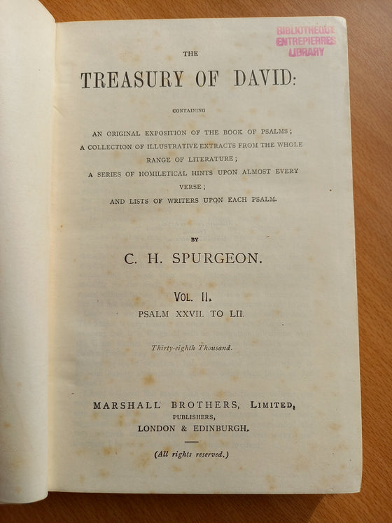 The Treasury of David - Vol. 2