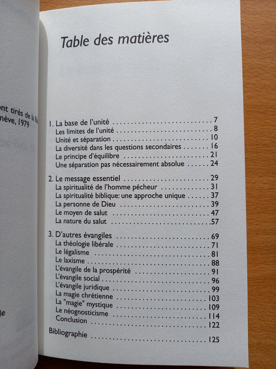 L'unité dans la vérité - un défi actuel pour les chrétiens