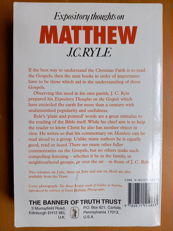 Expository thoughts on Matthew