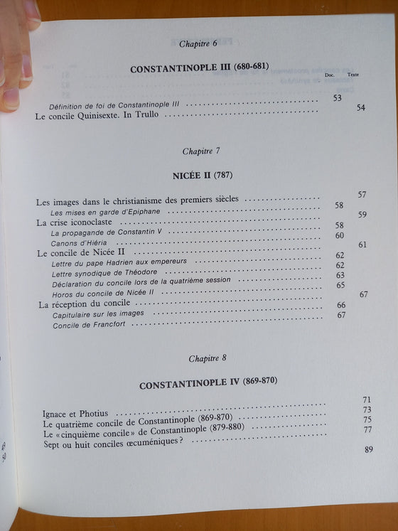 Les conciles œcuméniques - I Le premier millénaire