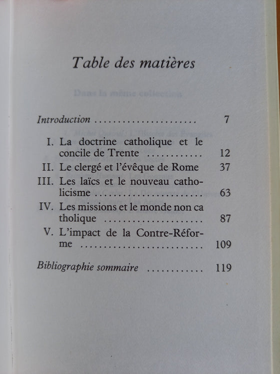 La contre-réforme (théologie inconnue)