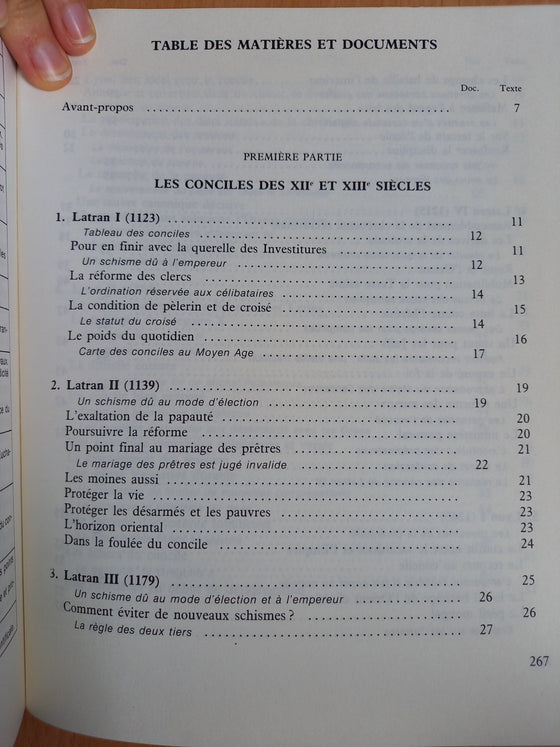 Les conciles œcuméniques - II Le second millénaire