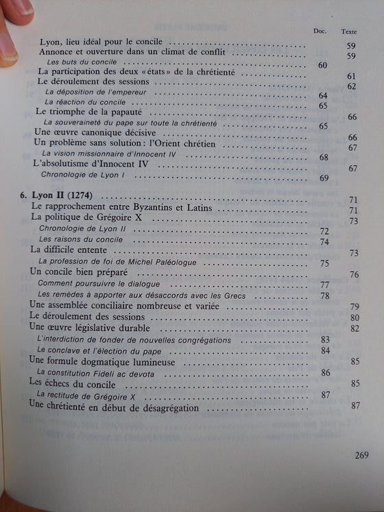 Les conciles œcuméniques - II Le second millénaire