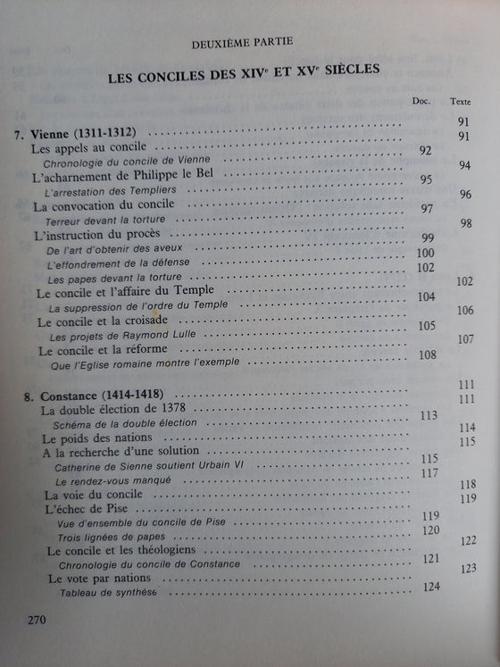 Les conciles œcuméniques - II Le second millénaire