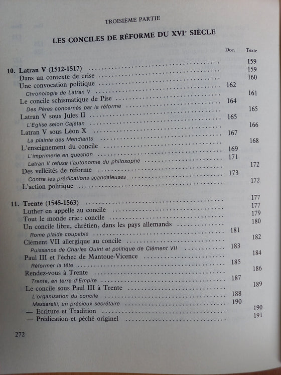 Les conciles œcuméniques - II Le second millénaire