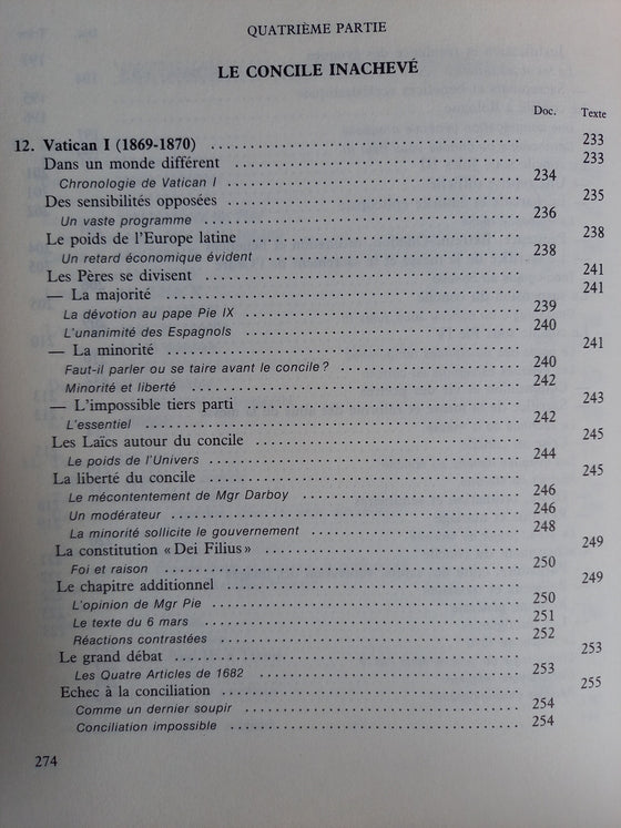 Les conciles œcuméniques - II Le second millénaire