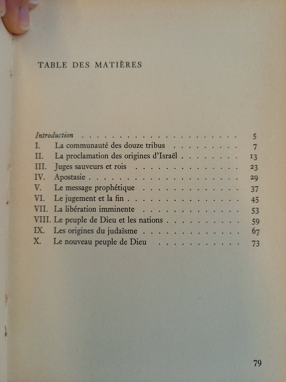 Le peuple de Dieu dans l'Ancien Testament