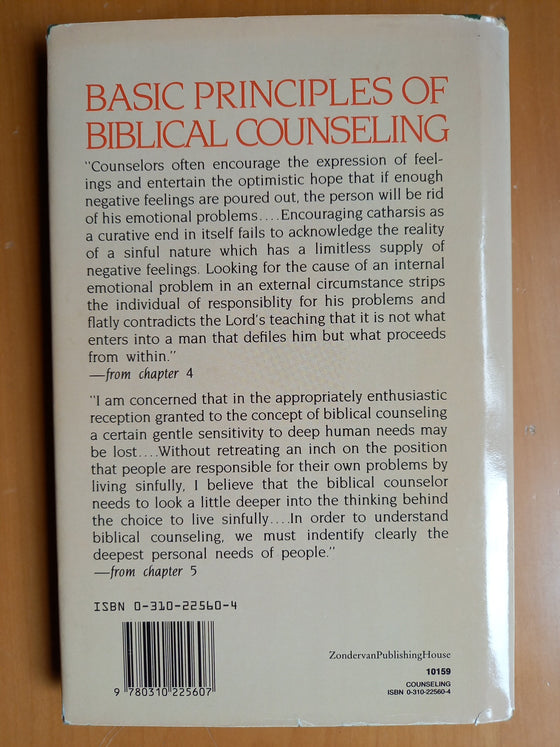 Basic Principles of Biblical Counseling