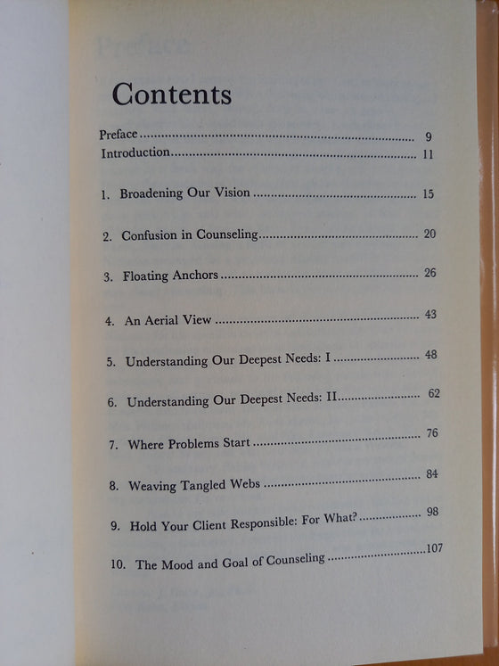 Basic Principles of Biblical Counseling