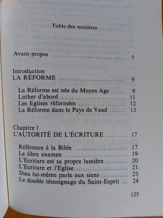 La foi réformée - Luther, Viret, Calvin et quelques autres