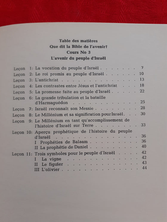 Que dit la bible de l'avenir ?