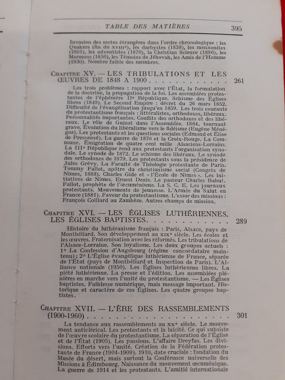 Histoire du protestantisme français