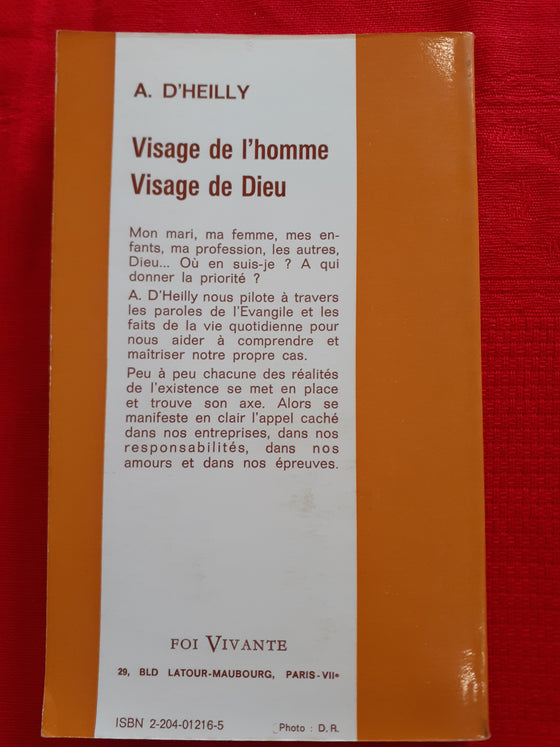 Visage de l'homme Visage de Dieu