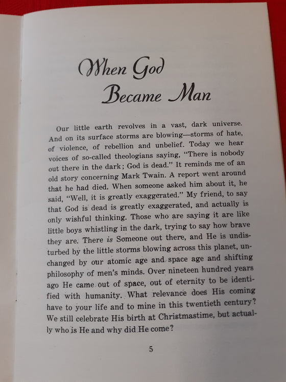 When God became man
