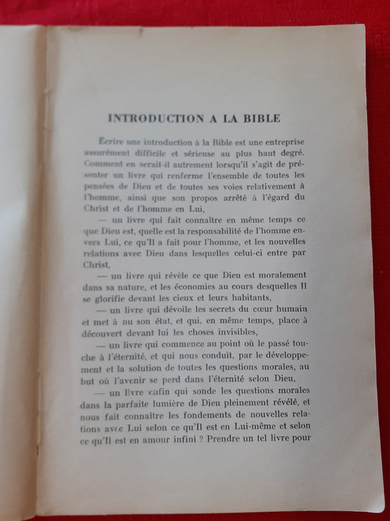 Introduction à la Sainte Bible