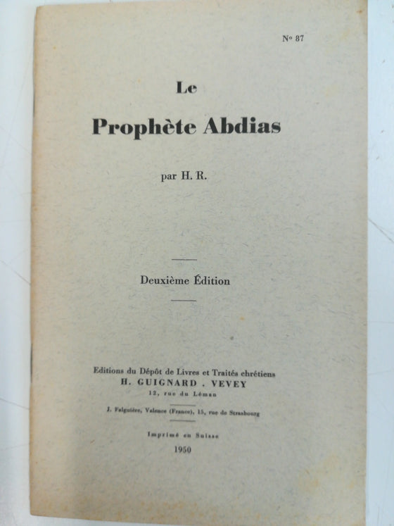 Le prophète Abdias