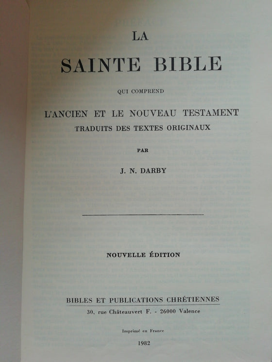 La Sainte Bible