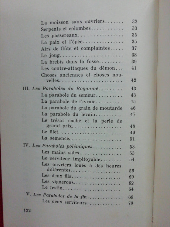 Pour qu'on lise les paraboles