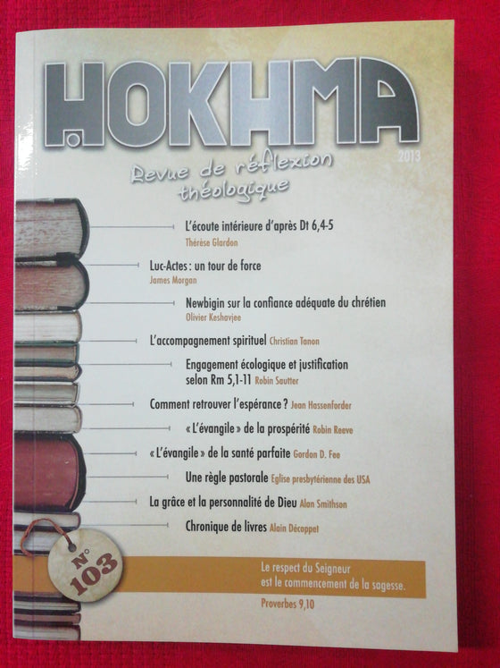 Hokhma n°103