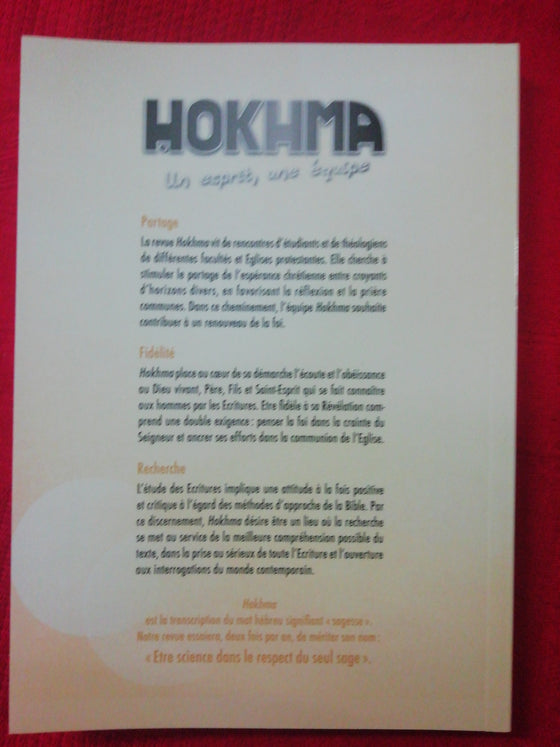 Hokhma n°106