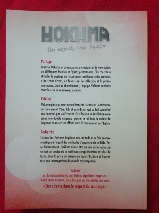 Hokhma n°107