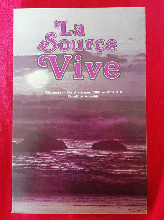 La Source Vive (1986/3-4)