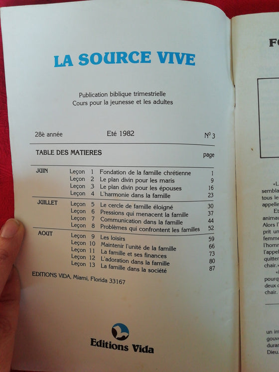 La Source Vive (1982/3)