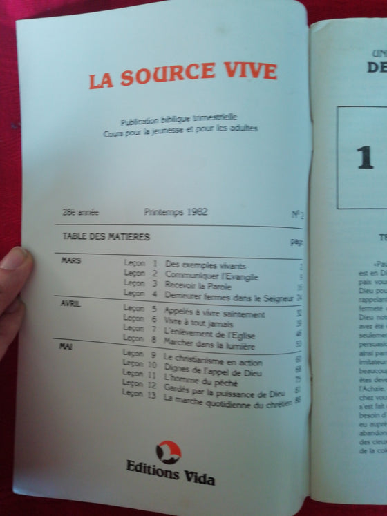 La Source Vive (1982/2)
