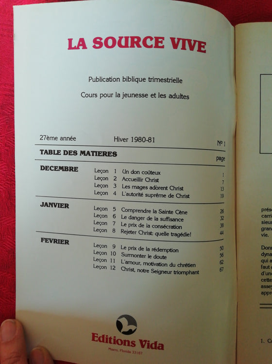 La Source Vive (1981/1)
