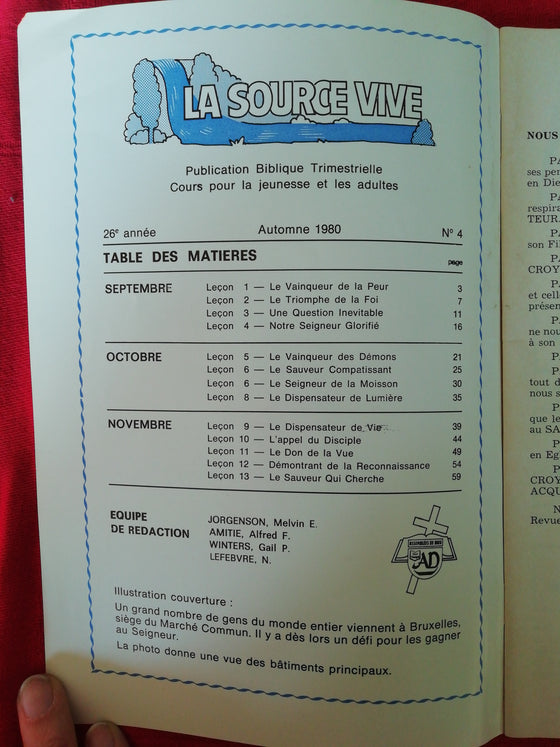 La Source Vive (1980/4)