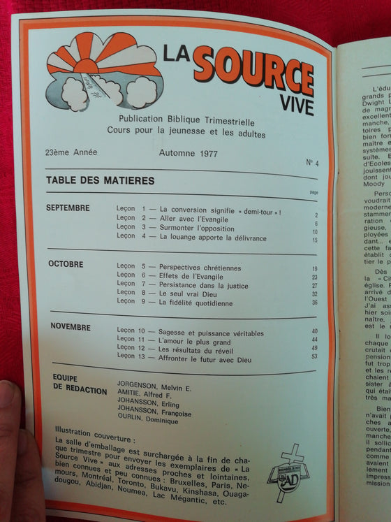 La Source Vive (1977/4)